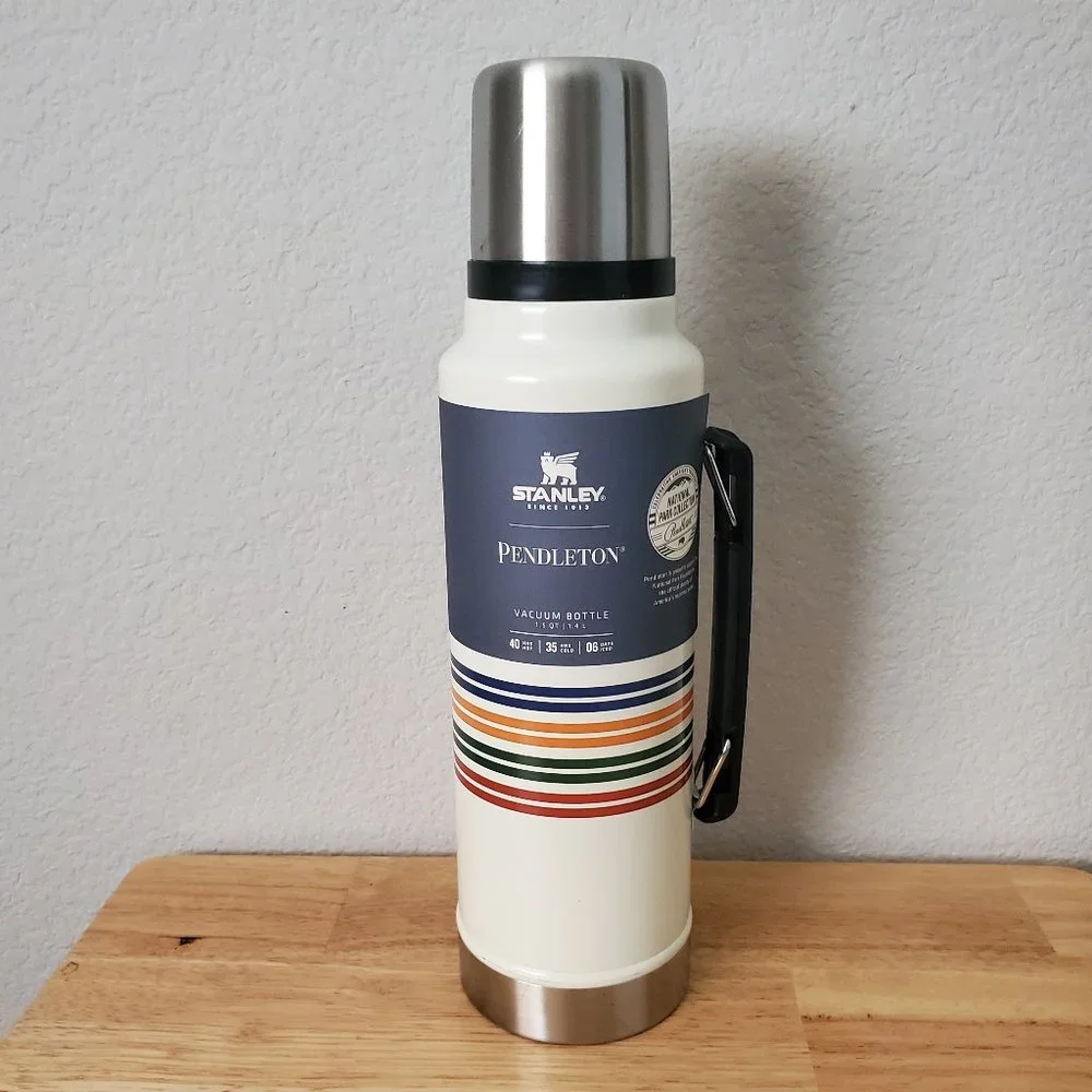 Pendleton Stanley Vacuum Bottle White 1.5 QT New - Picture 1 of 7